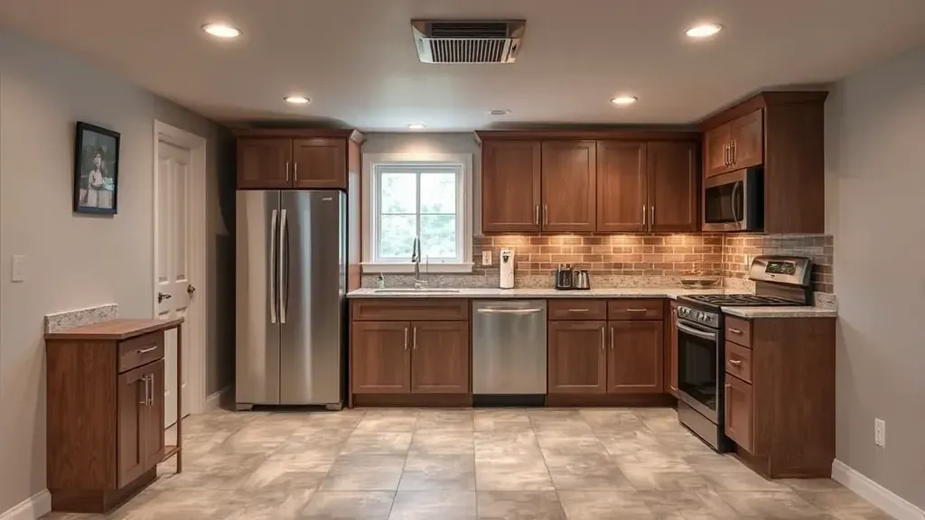 Basement Kitchenette Installation projects in Columbus OH showcasing modern design and functional layouts