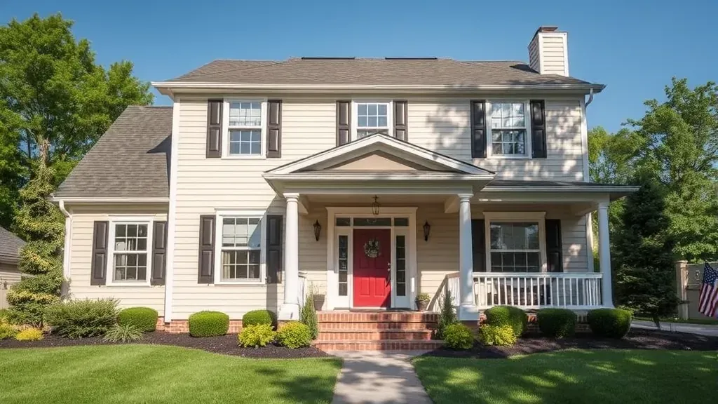 Exterior painting project in Columbus, OH showcasing vibrant colors on a residential home