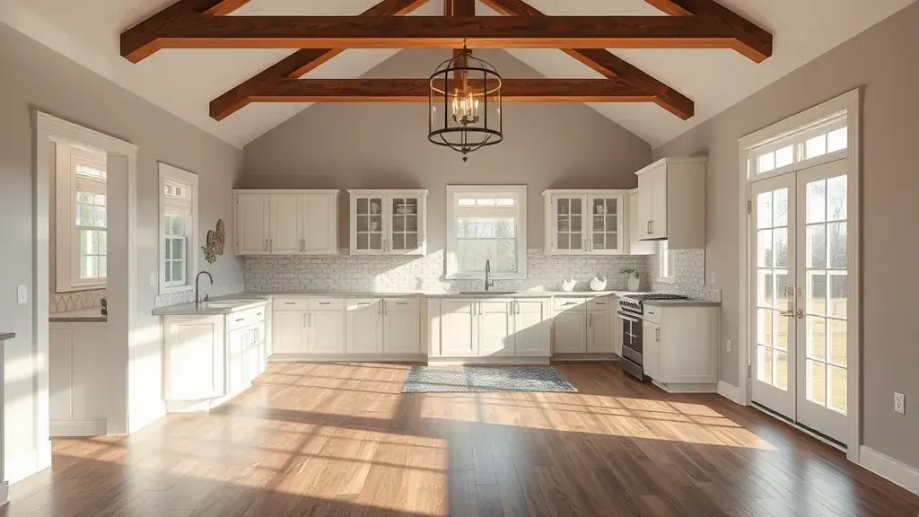 Home Remodeling in Etna, OH showcasing a modern kitchen renovation with new cabinets and countertops