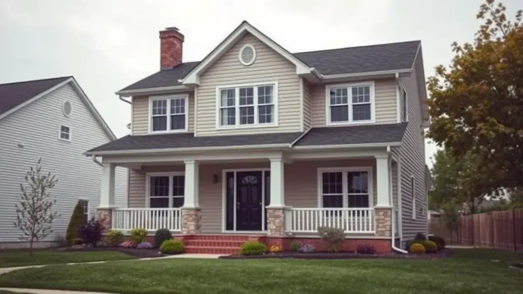 Home remodeling financing options in a suburban setting, showcasing houses under renovation in Columbus, OH.