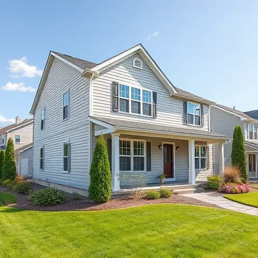 Completed neutral-colored siding installation on a modern Ohio home with lush yard and clear sky highlighting craftsmanship