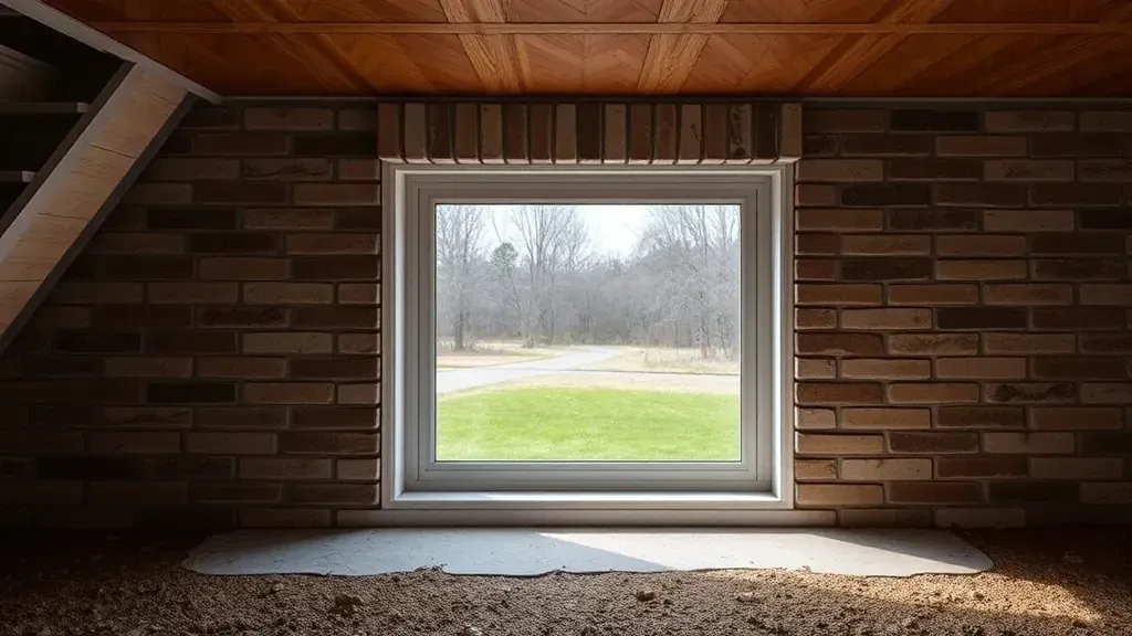 Basement egress window installation projects in Columbus, OH showcasing before and after transformations.