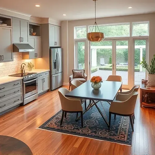 Home remodeling project in Canal Winchester OH featuring a modern kitchen, quartz countertops, and inviting decor.