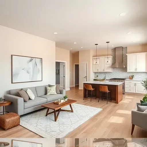 Home Remodeling project in Columbus, OH showcasing modern design elements and a warm inviting atmosphere.