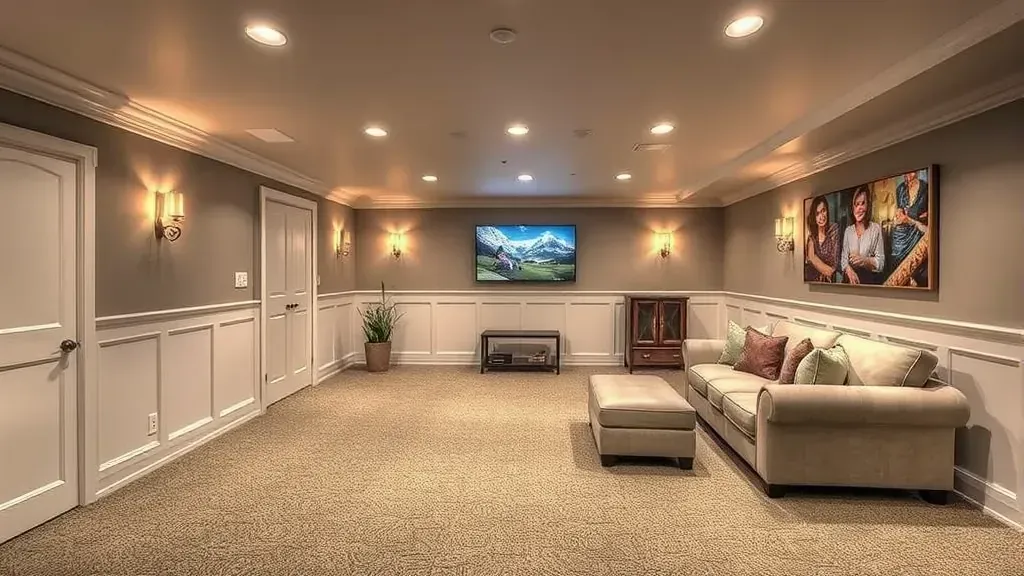 Basement Remodeling projects in Columbus, OH showcasing modern design and functionality.