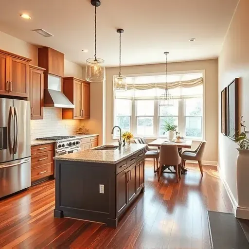 Elegant kitchen remodel in Reynoldsburg OH with high-end appliances, custom cabinetry, and inviting natural light.