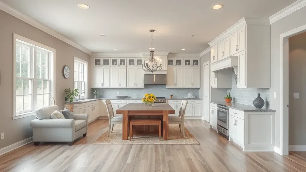 Home Remodeling in Valleyview, OH showcasing modern kitchen renovation with stylish cabinets and countertops.