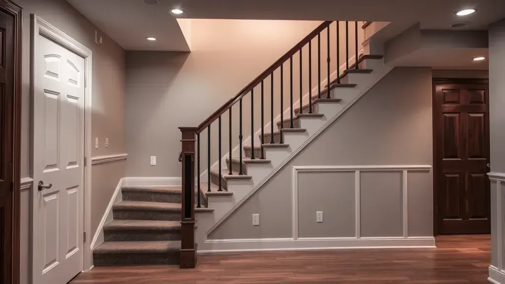 Basement Staircase Remodeling projects in Columbus, OH showcasing modern design and functionality improvements