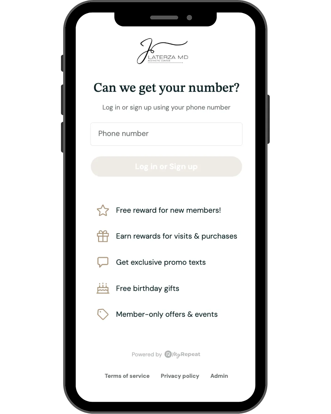 LaterzaMD Aesthetic Center App