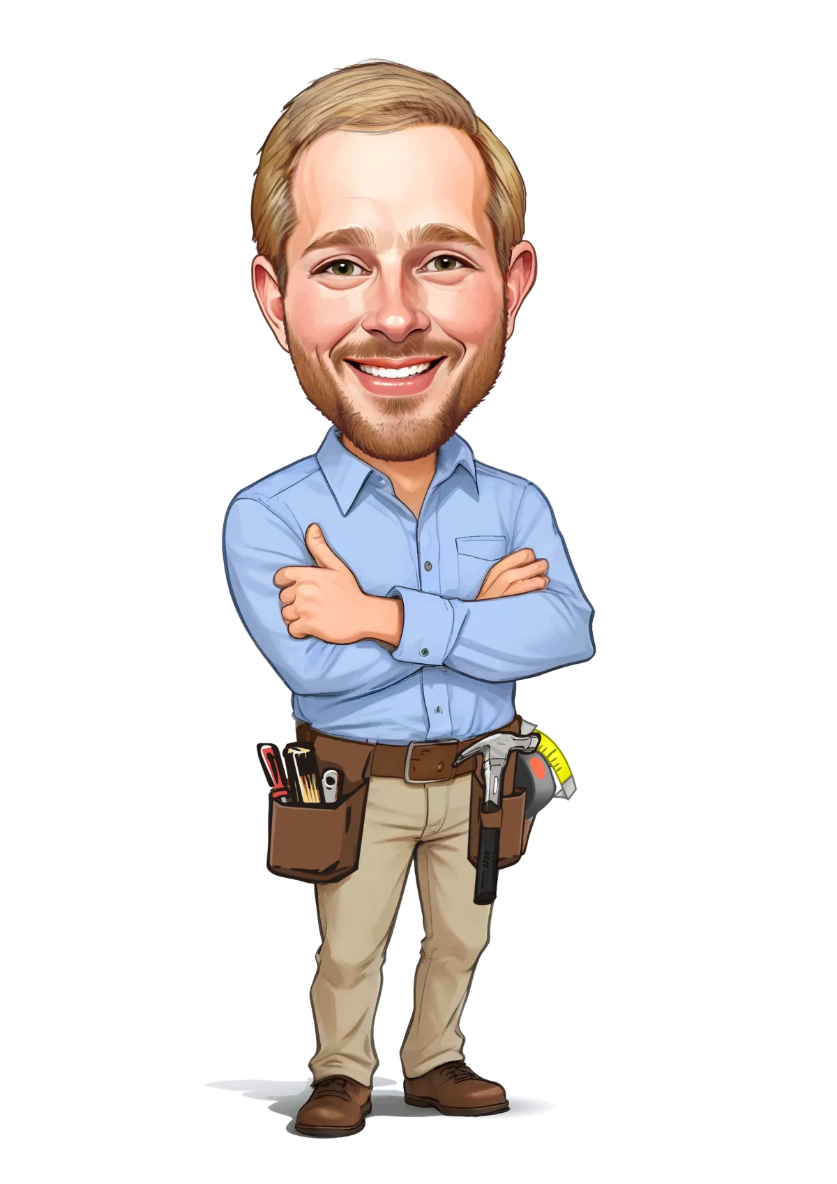 caricature of Jeb Reiser