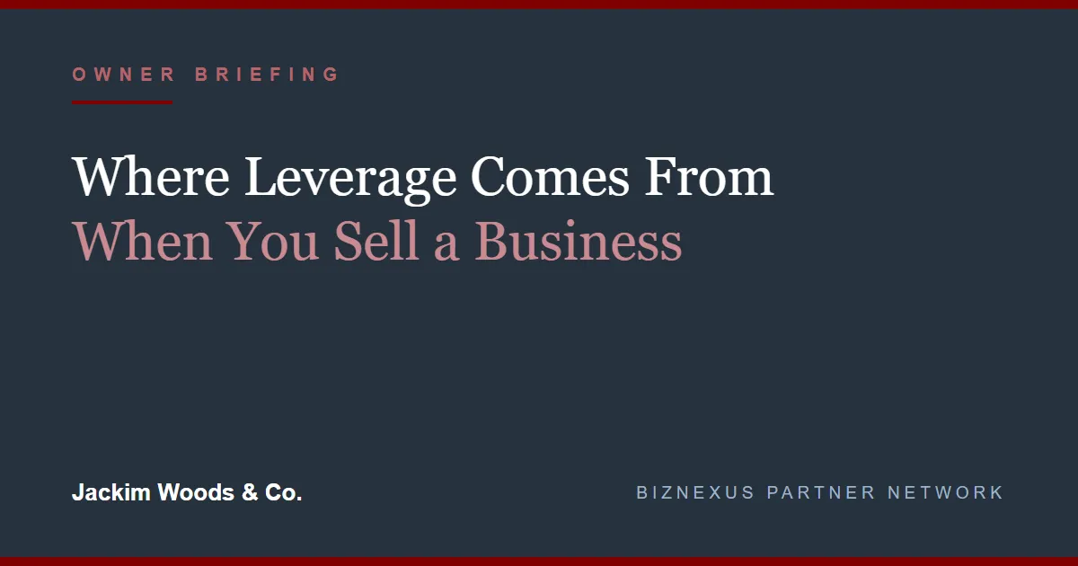 Where Leverage Comes From When You Sell a Business