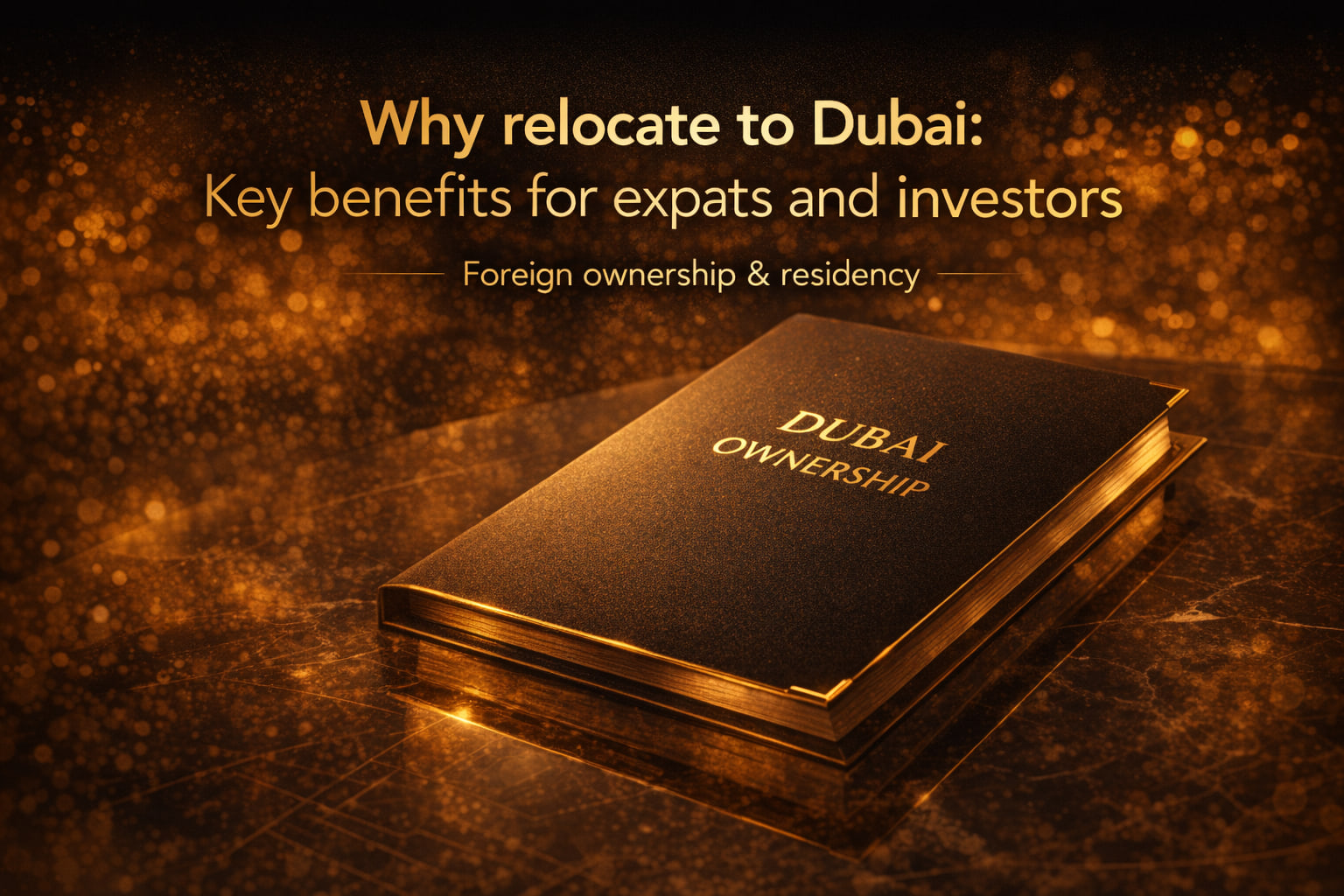 Why relocate to Dubai: Key benefits for expats and investors