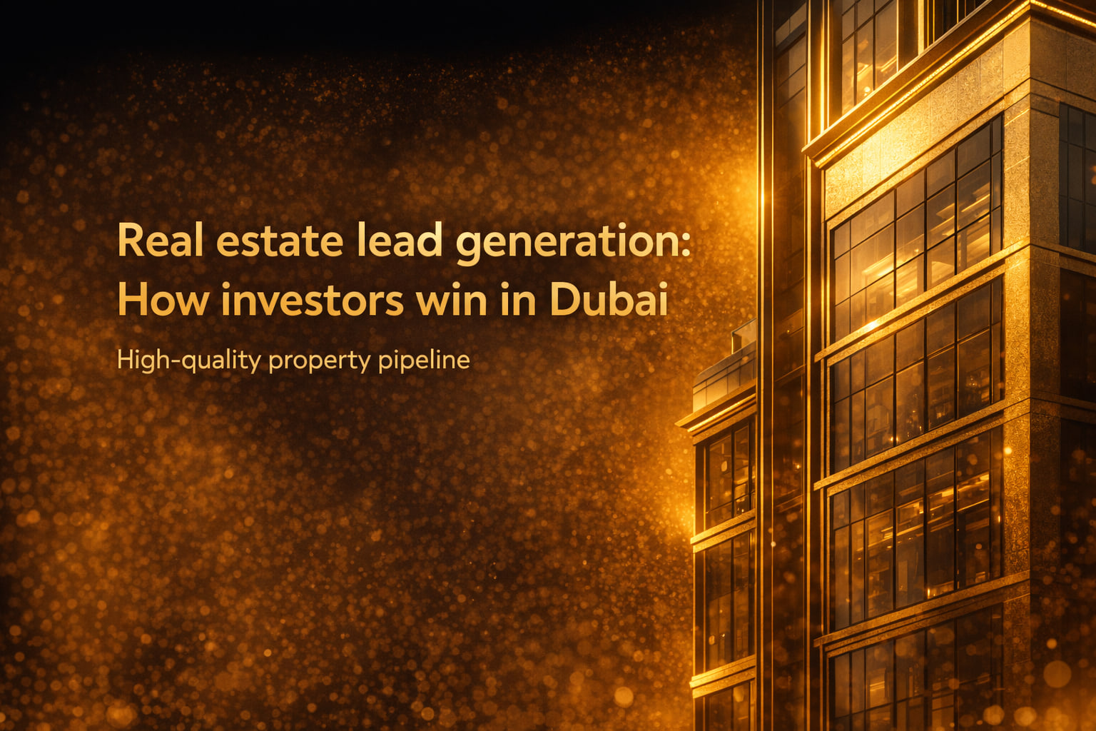 Real estate lead generation: How investors win in Dubai
