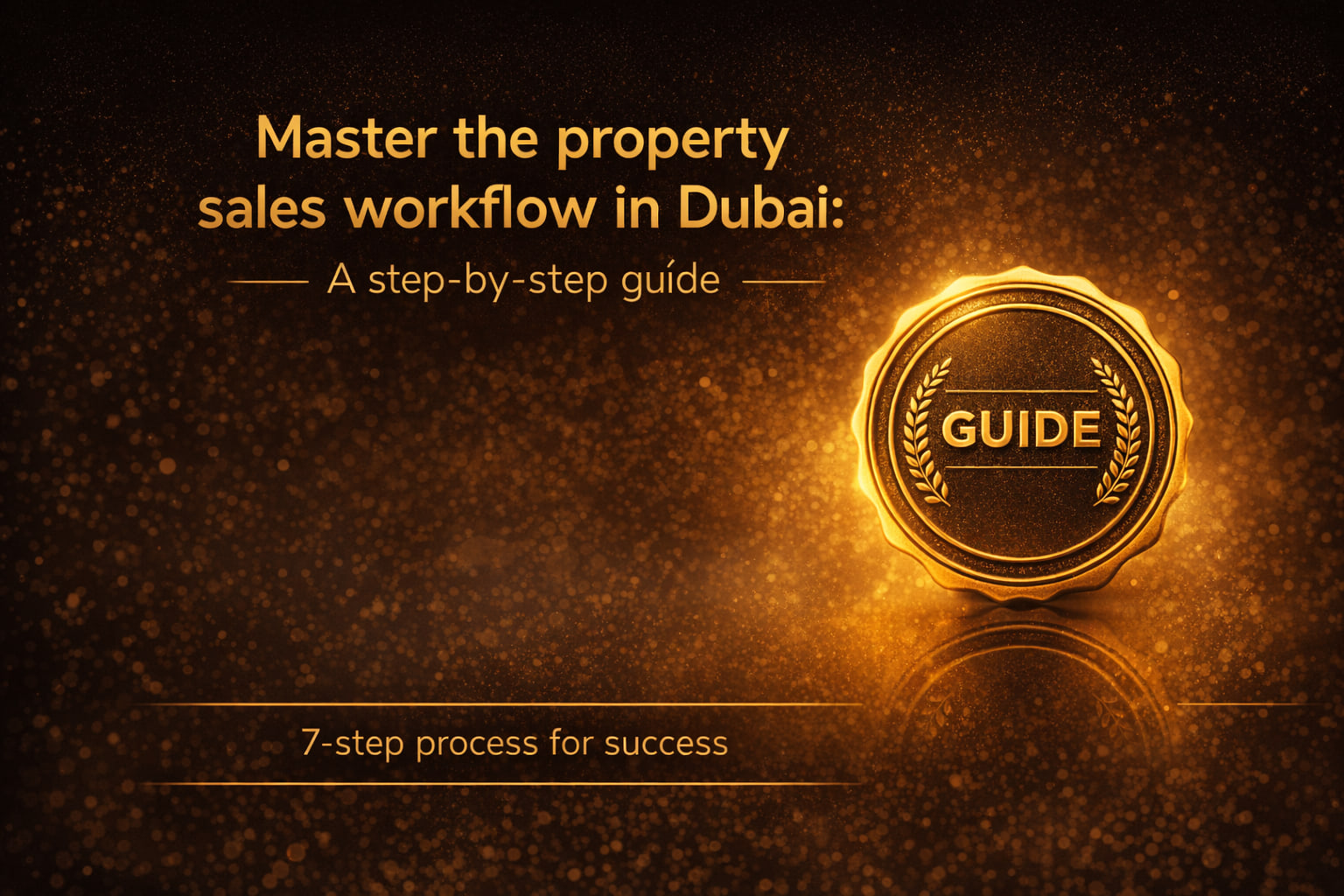 Master the property sales workflow in Dubai: A step-by-step guide