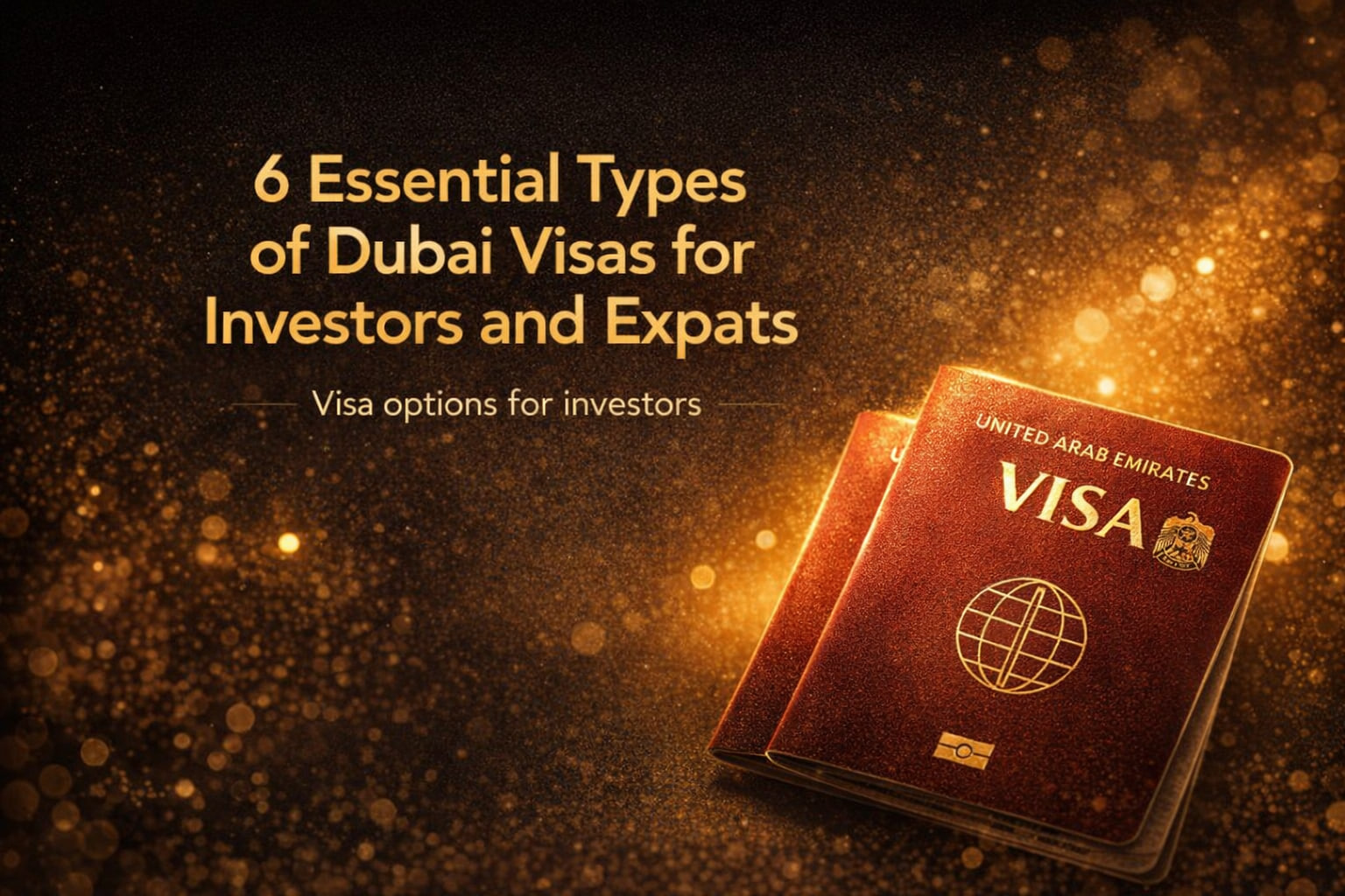 6 Essential Types of Dubai Visas for Investors and Expats