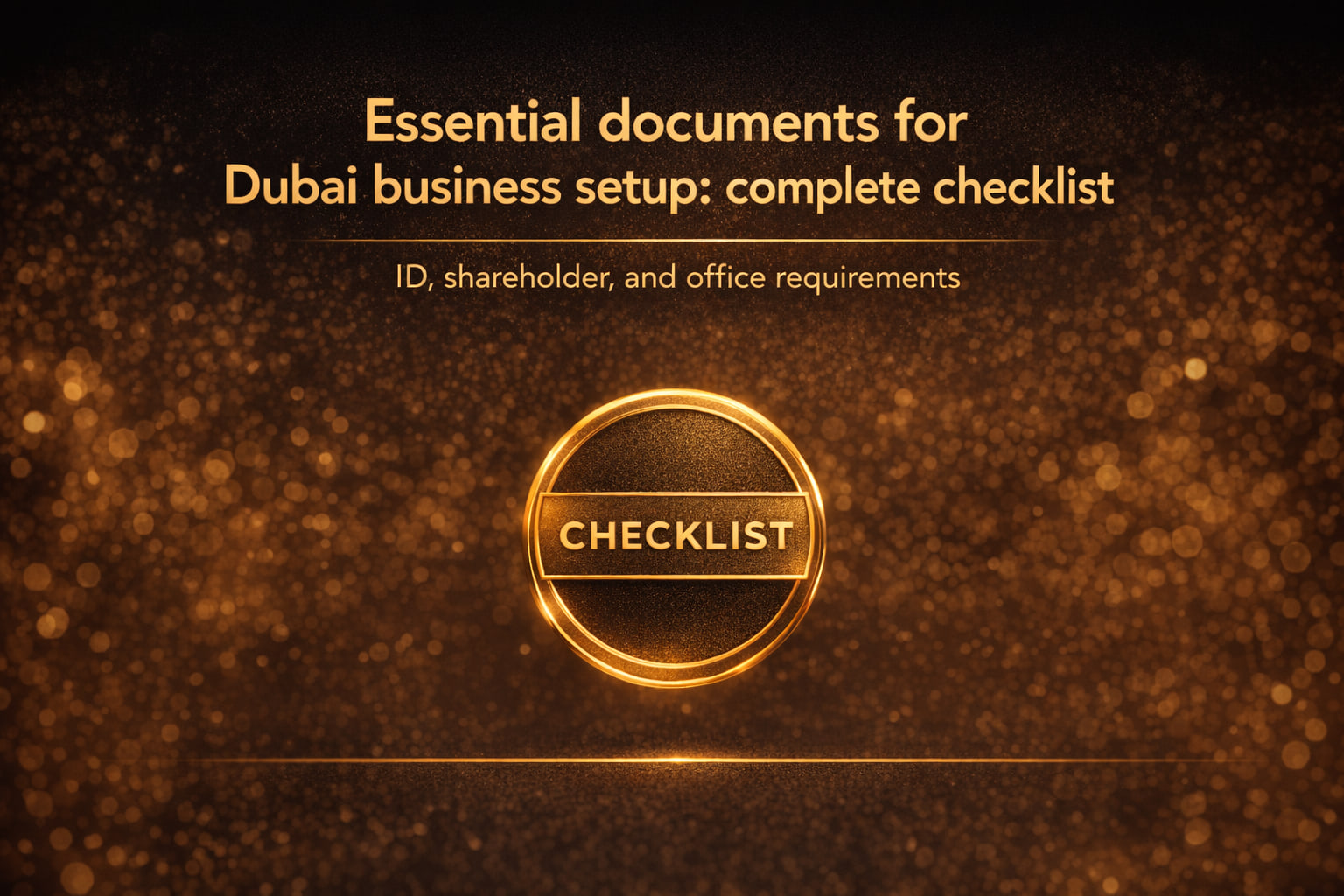 Essential documents for Dubai business setup: complete checklist