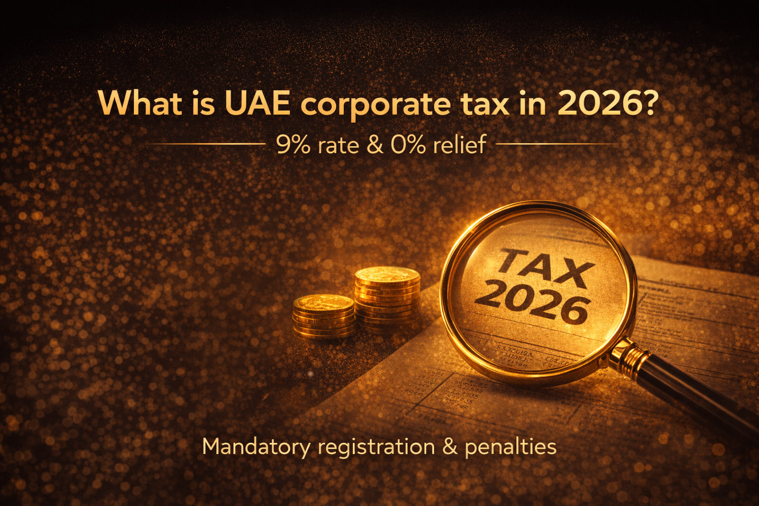 What is UAE corporate tax in 2026? 9% rate & 0% relief