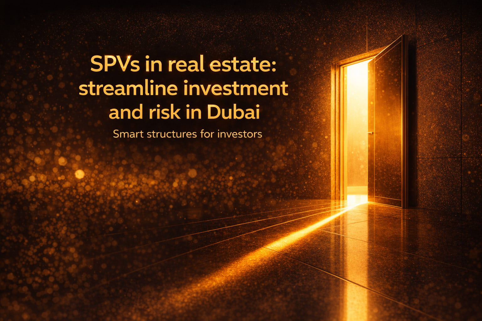 SPVs in real estate: streamline investment and risk in Dubai