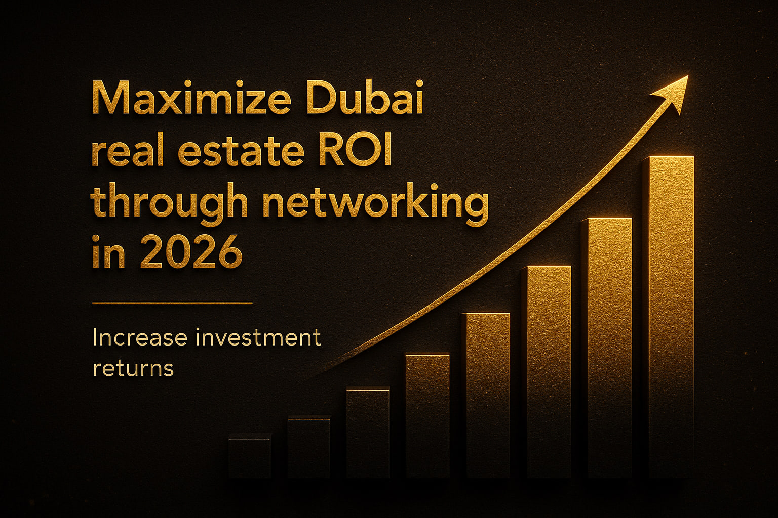 Maximize Dubai real estate ROI through networking in 2026