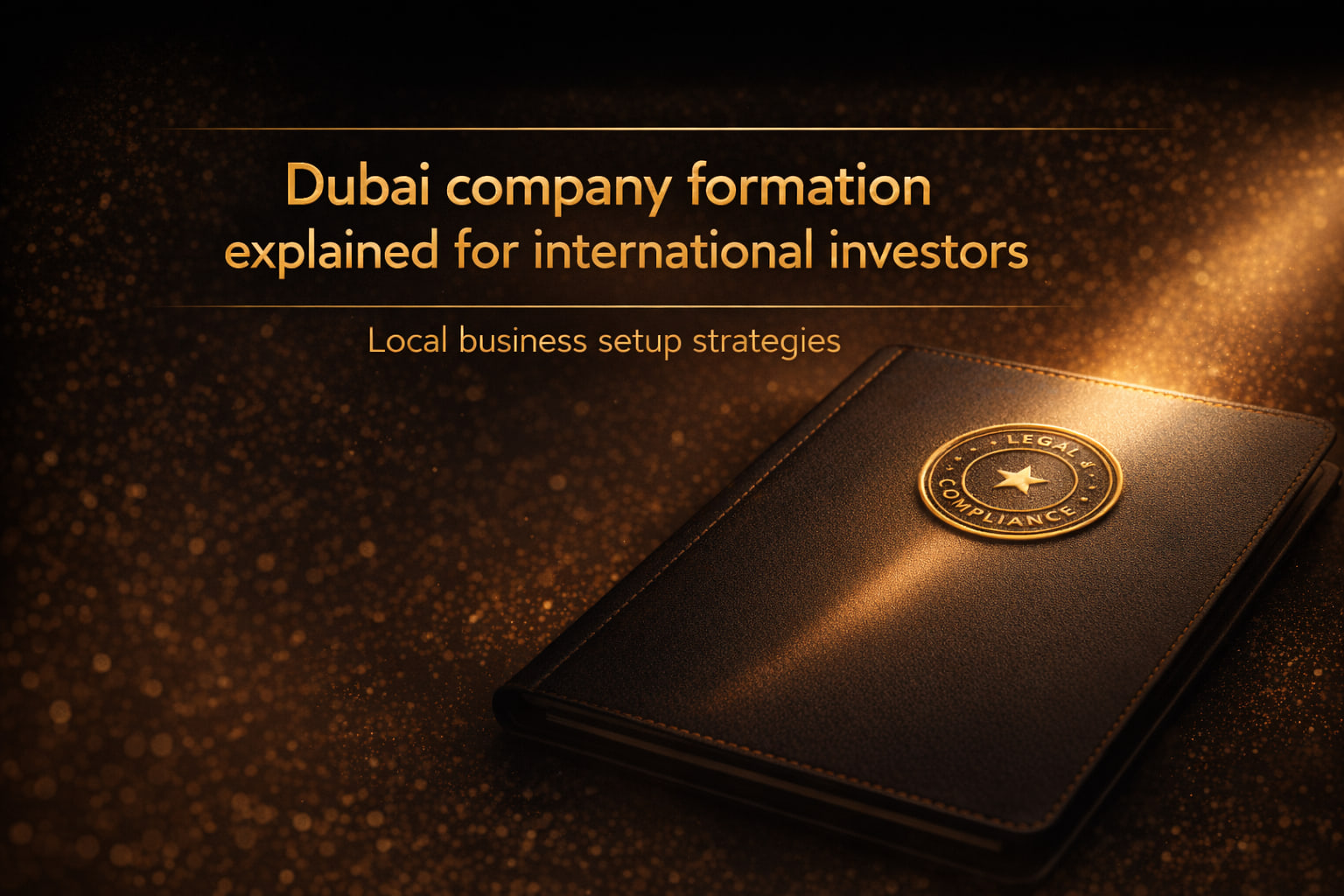 Dubai company formation explained for international investors