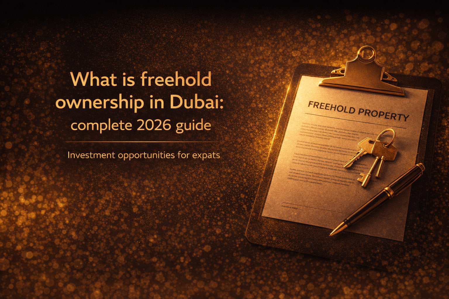 What is freehold ownership in Dubai: complete 2026 guide