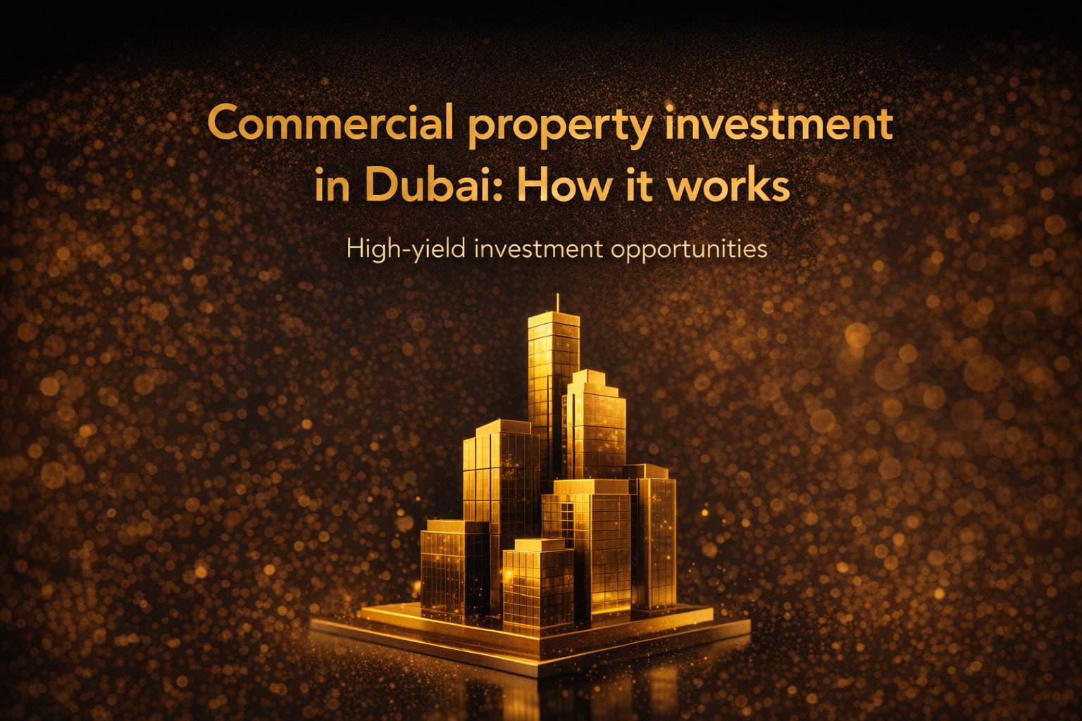 Commercial property investment in Dubai: How it works