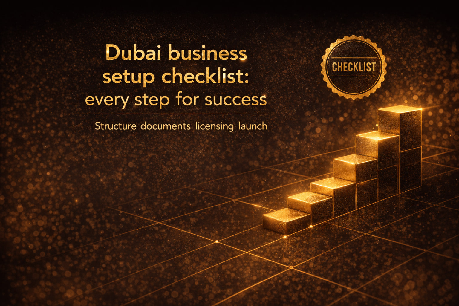 Dubai business setup checklist: every step for success