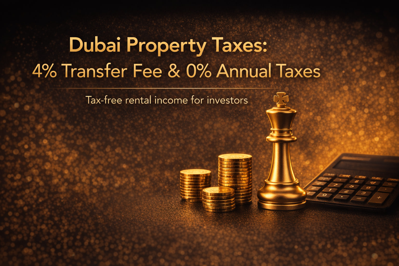 Dubai Property Taxes: 4% Transfer Fee & 0% Annual Taxes