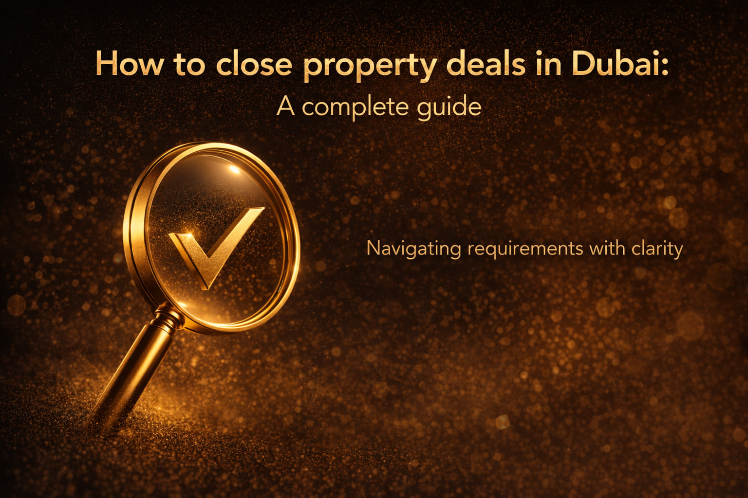 How to close property deals in Dubai: A complete guide