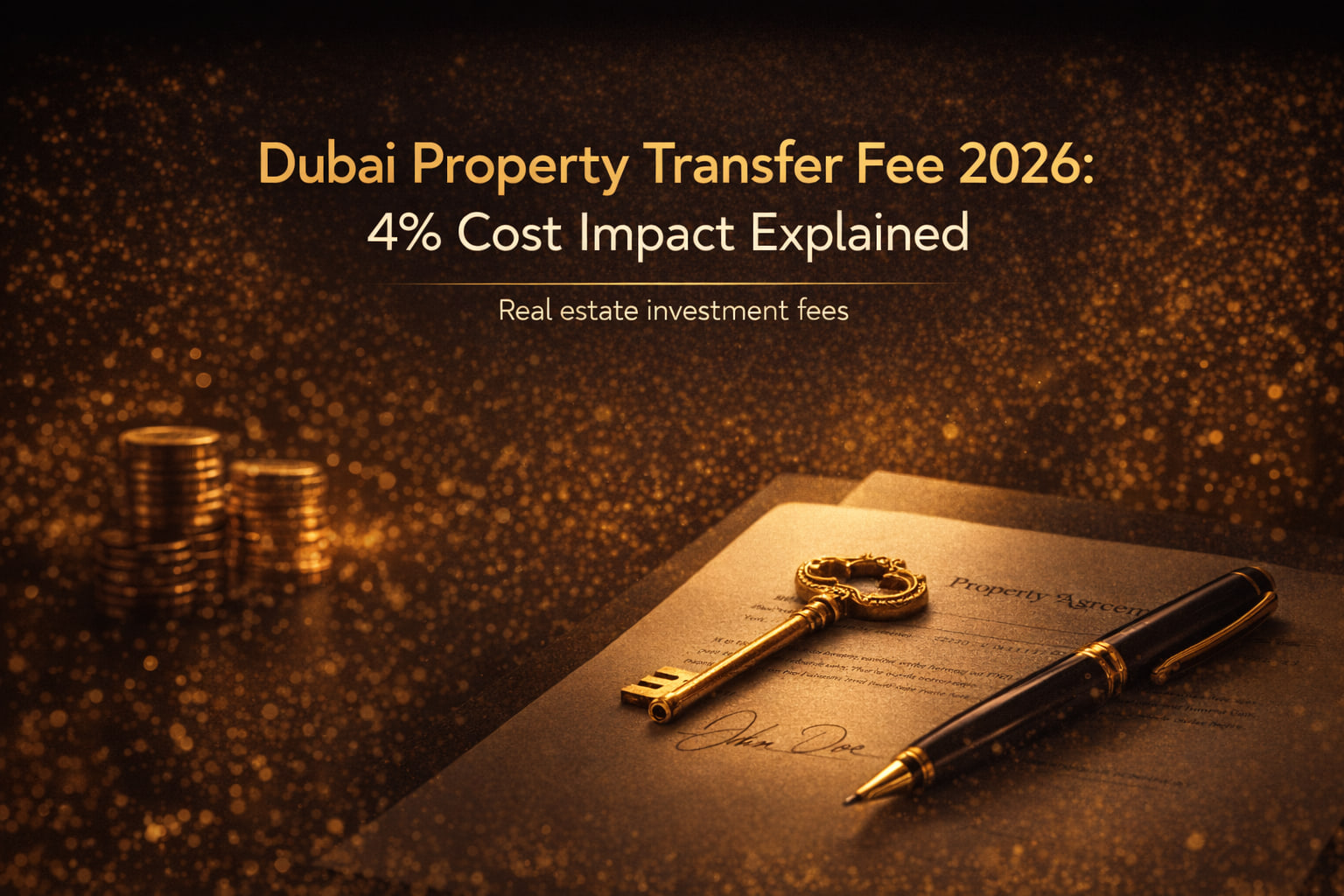 Dubai Property Transfer Fee 2026: 4% Cost Impact Explained