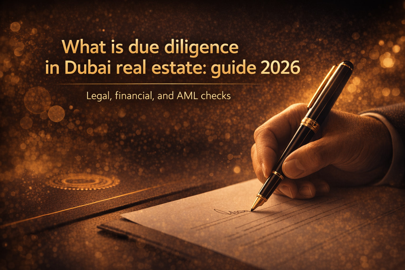 What is due diligence in Dubai real estate: guide 2026