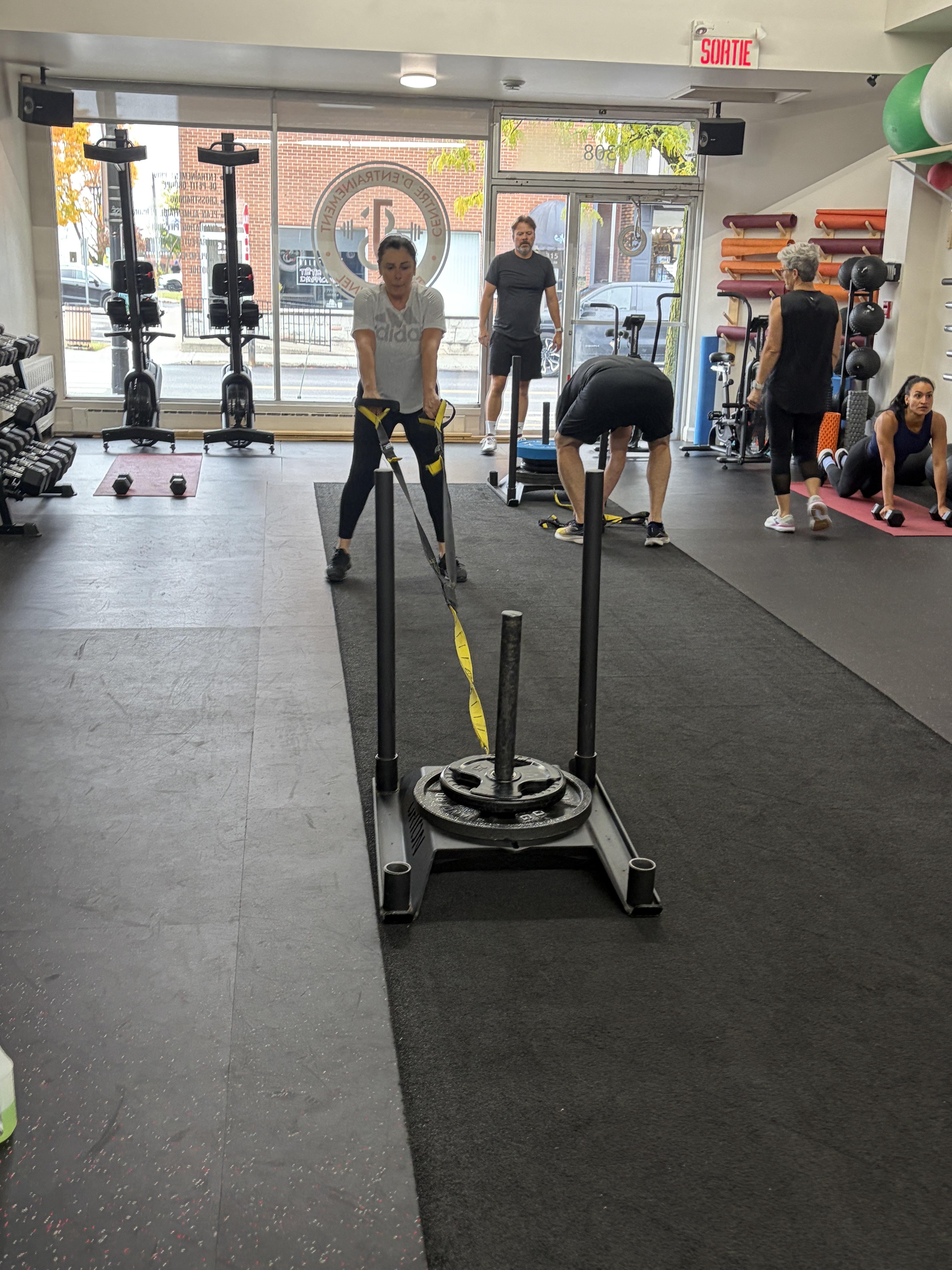 Cyclist in motion on a road