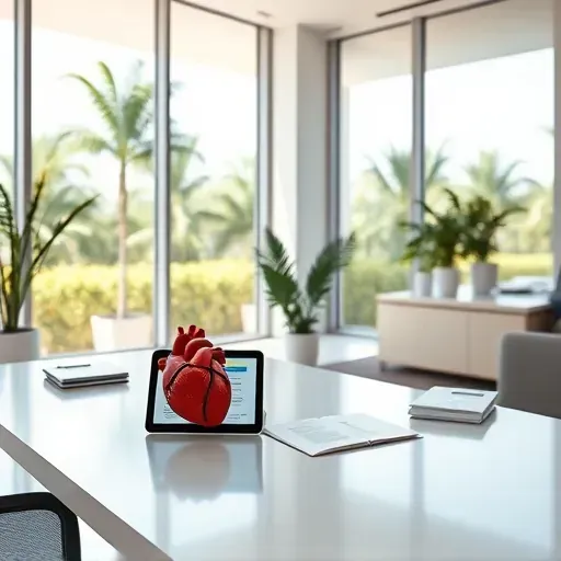 Modern office for Medicare consultation in Pembroke Pines FL with natural light, documents, and health decor.