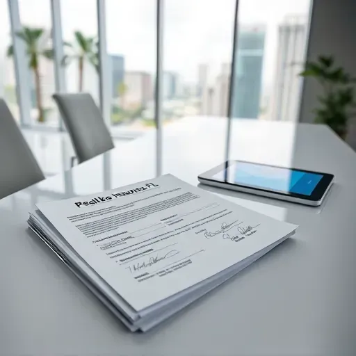 Completed Health Insurance documents in Pembroke Pines FL showcasing clarity and organized paperwork.