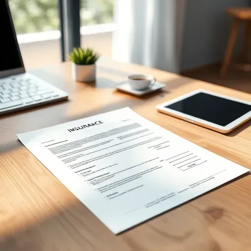 Completed health insurance paperwork on a desk in Pembroke Pines FL, emphasizing organization and professionalism.