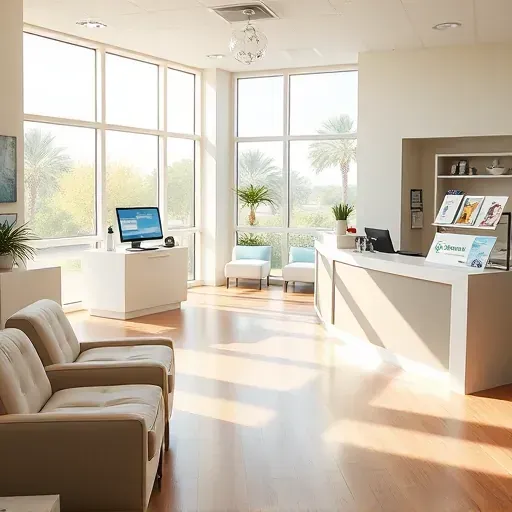 Medical office interior in Pembroke Pines, FL, featuring a welcoming reception area post-Medicare consultation.