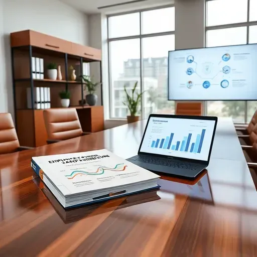 Modern Pembroke Pines office with a conference room, leather chairs, wooden tables, and a brochure on coverage transitions