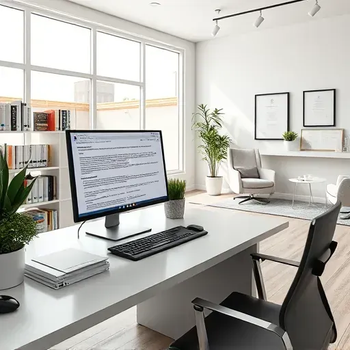 Well-organized office with computer, legal books, and reception area illustrating Medicare Appeals assistance in Pembroke Pines Florida