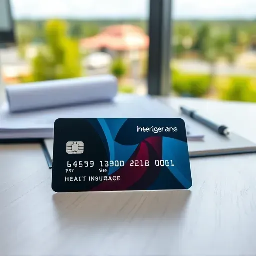 Completed Health Insurance paperwork for Pembroke Pines, FL displayed on a clean desk with decorative items.
