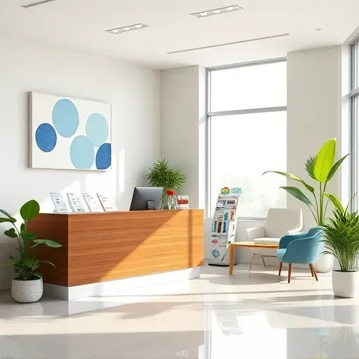 Bright, welcoming health insurance office in Pembroke Pines with modern furniture, artwork, and natural light.