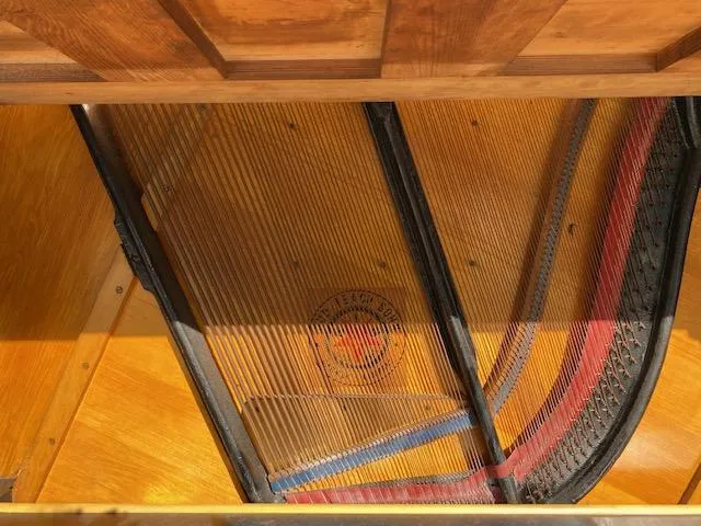 Detail from an old cleaned up piano
