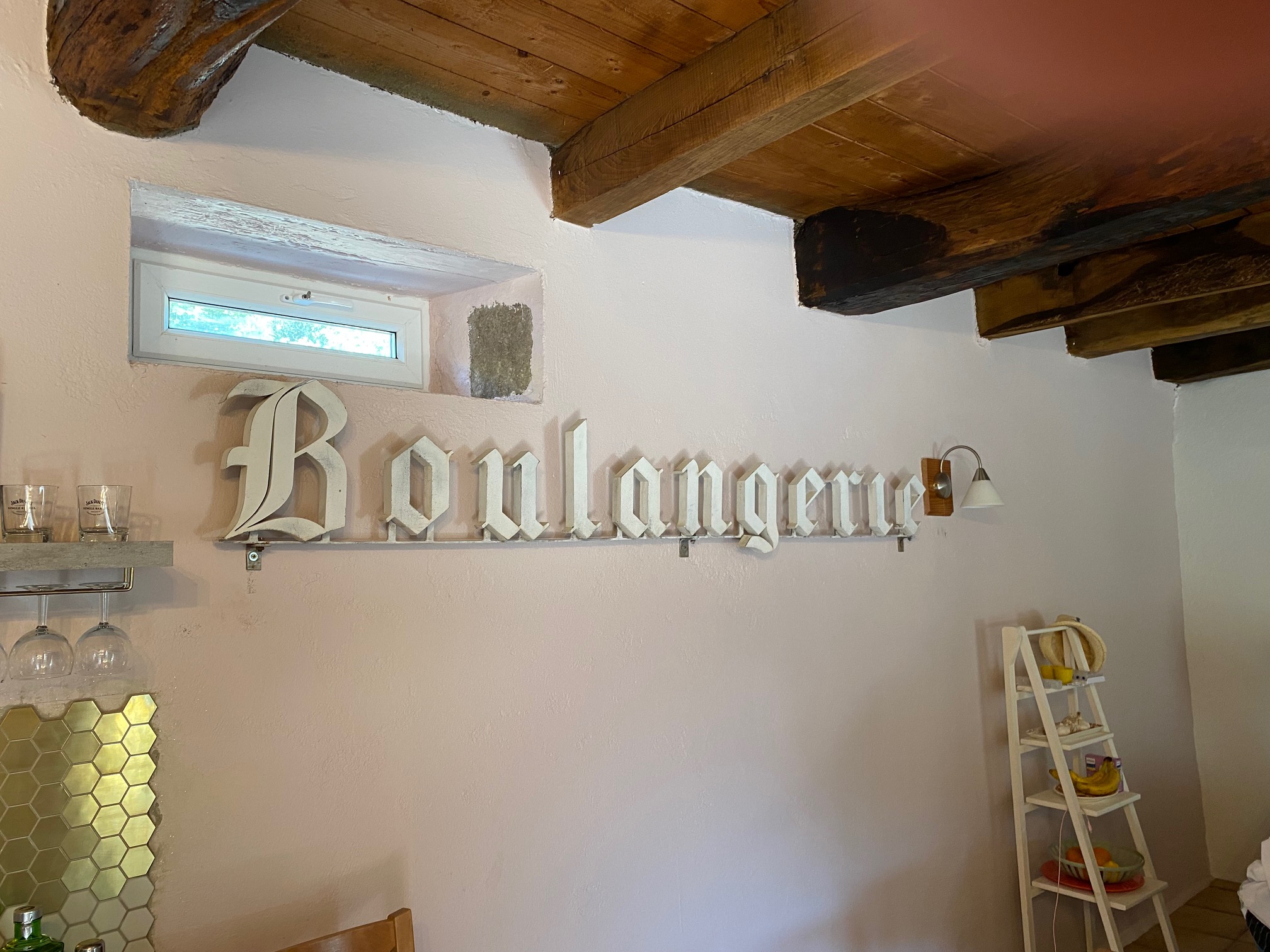 Boulangerie Sign as a fun feature