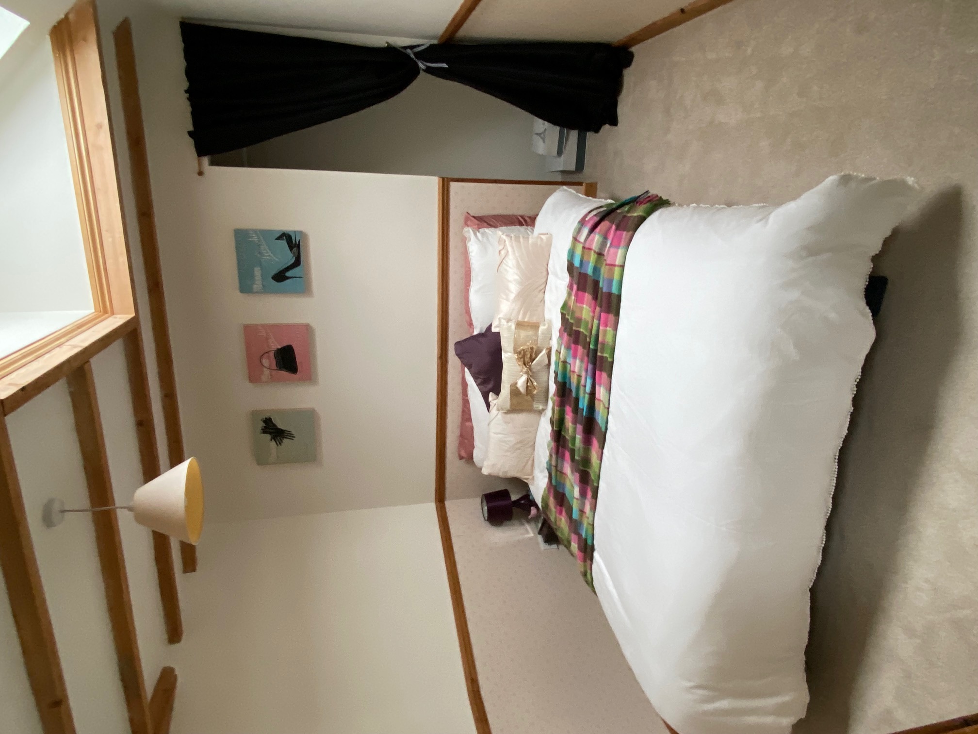 Dressing room with vintage dressing table and retro chair