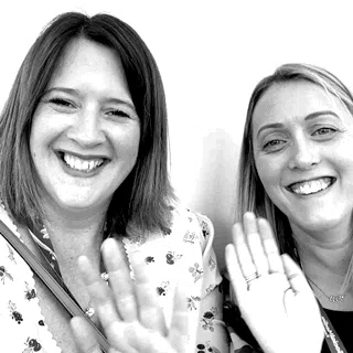 Black and white inset photo