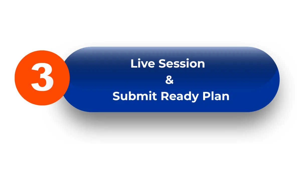 Live session and submit ready plan