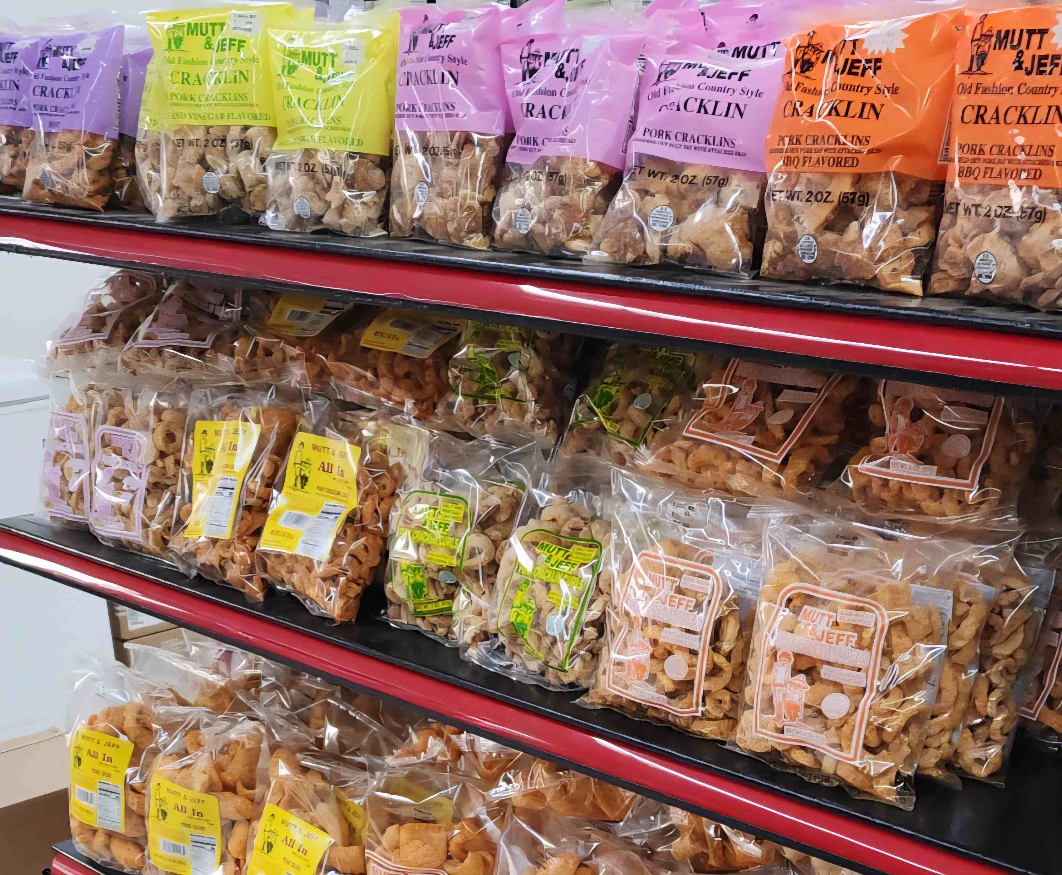 Mutt and Jeff Porkskins product display