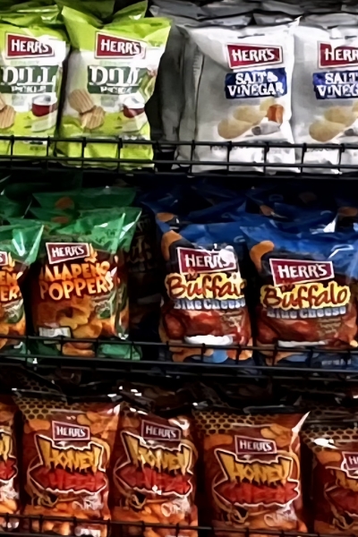Jail Breaker potato chips display