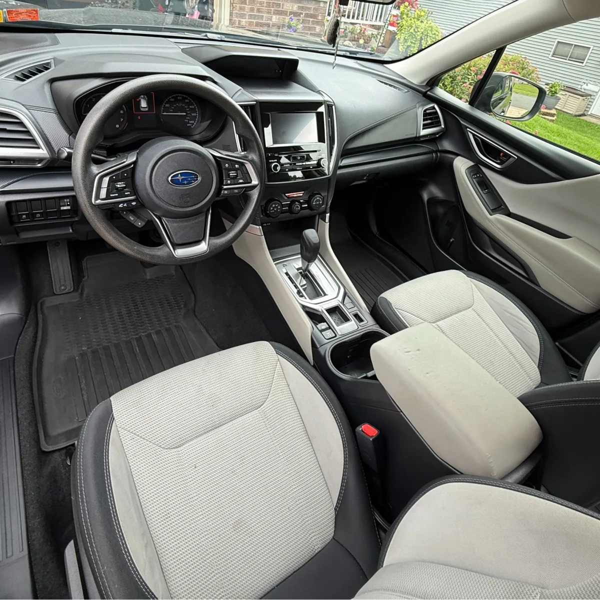 Car interior after deep stain removal and interior detailing service with satisfied customer review of Smoove Auto Detailing