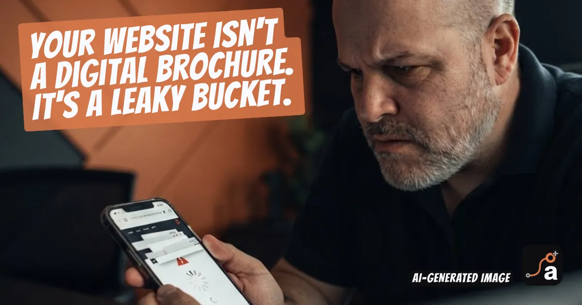 Your Website Isn't a Digital Brochure. It's a Leaky Bucket.