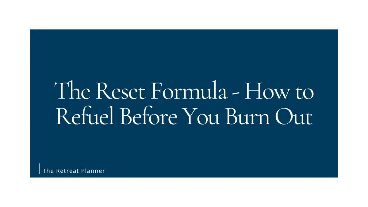 The Reset Formula
